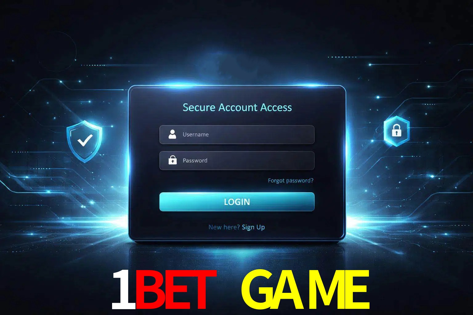 Pantalla de inicio de sesión de cuenta 1BET GAME para usuarios en México