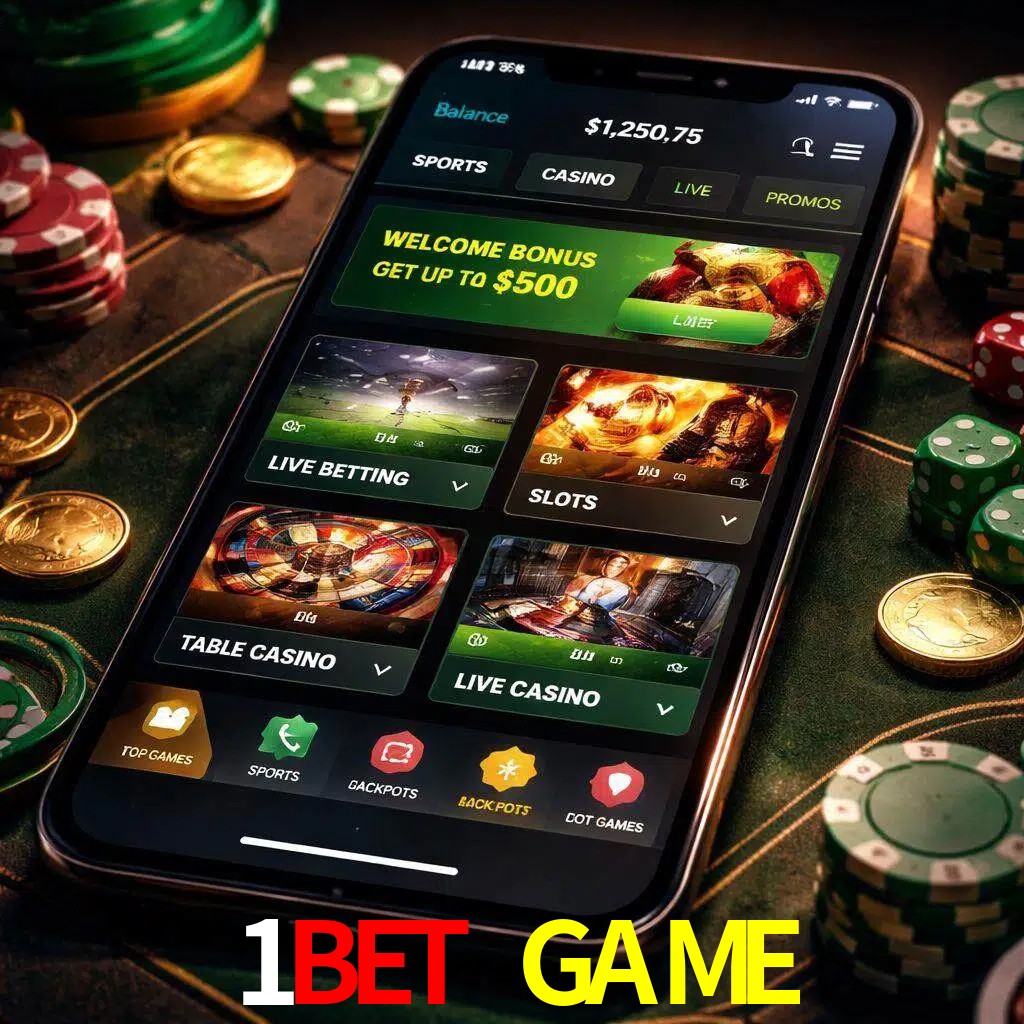 Diseño de juegos móviles 1BET GAME para usuarios en México